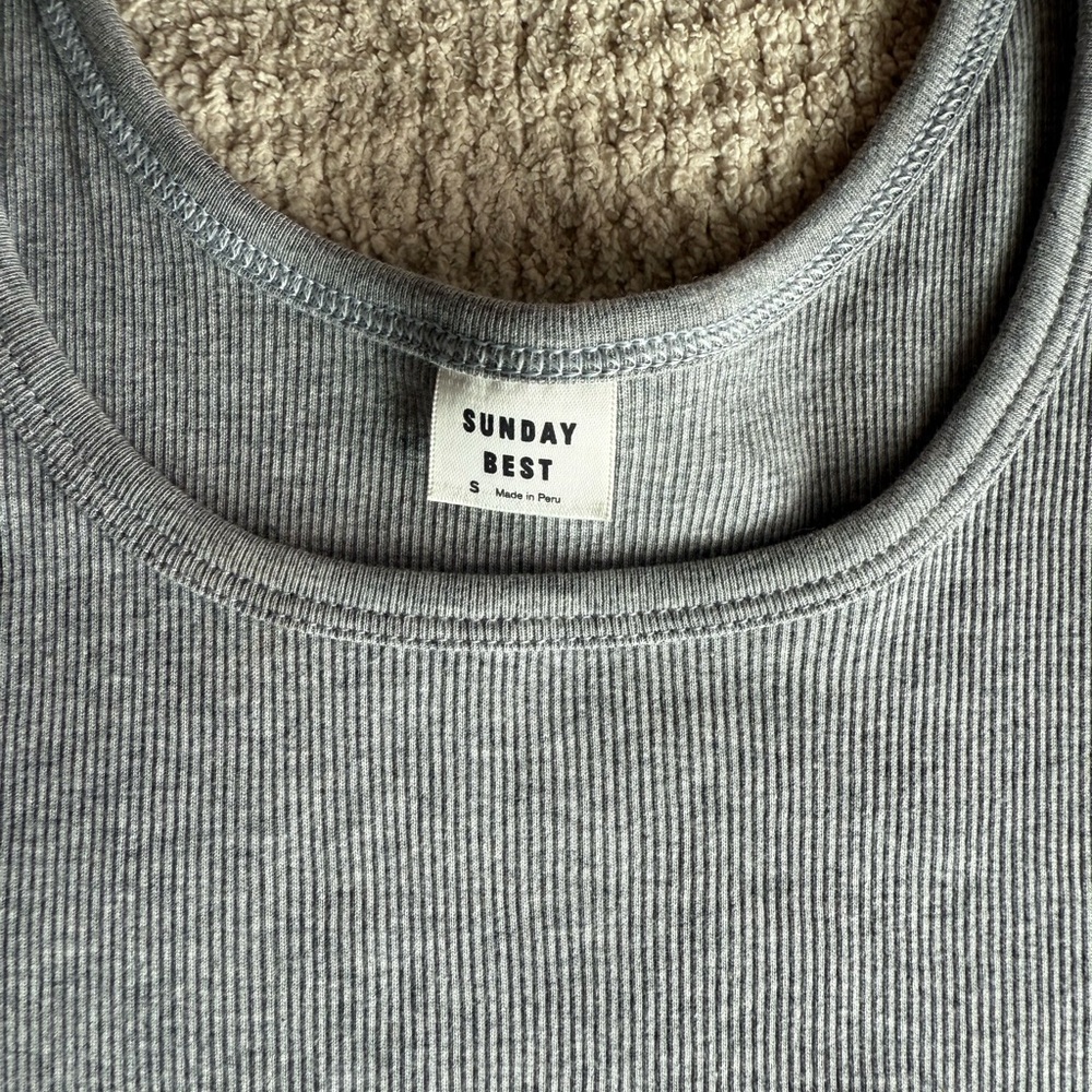 Sunday Best Ribbed Tank - Picture 2 of 3